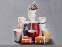 Vasos de papel desechables