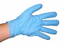  Одноразовые нитриловые перчатки